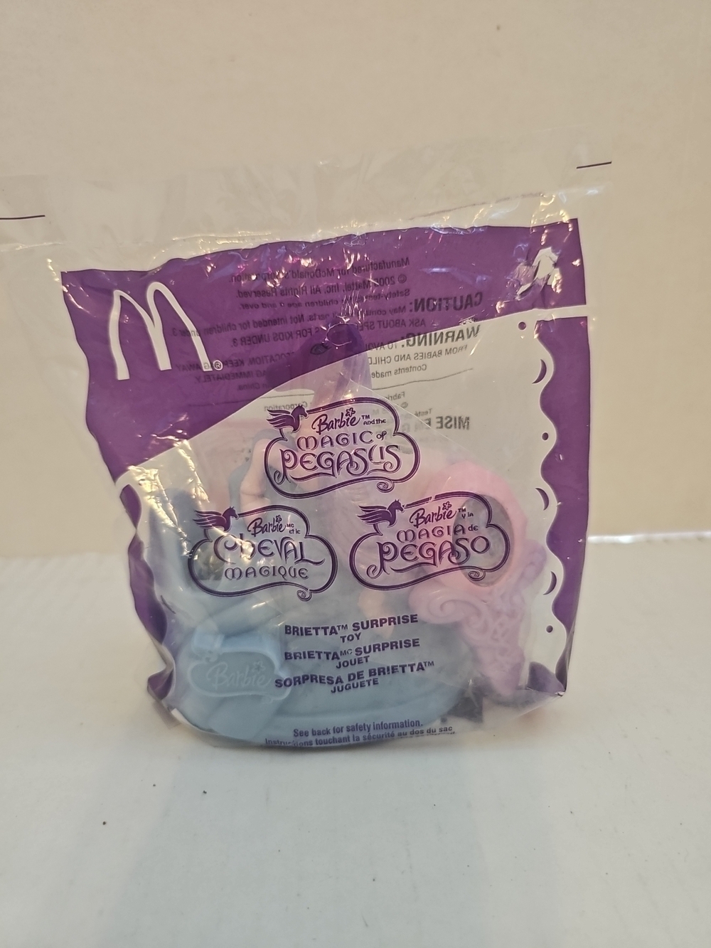 McDonald's Barbie Magic of Pegasus Toy - Purple & Pink